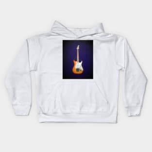 Electric Guitar Painting Kids Hoodie